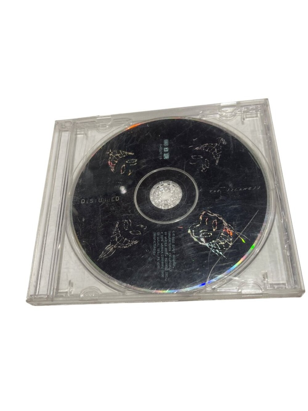 Disturbed The Sickness CD 2000 Giant Records Warner Bros Tested In Jewel Case
